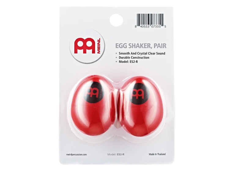 Meinl ES-2-R Plastikk Egg Shaker par Red (2stk.) (B) 